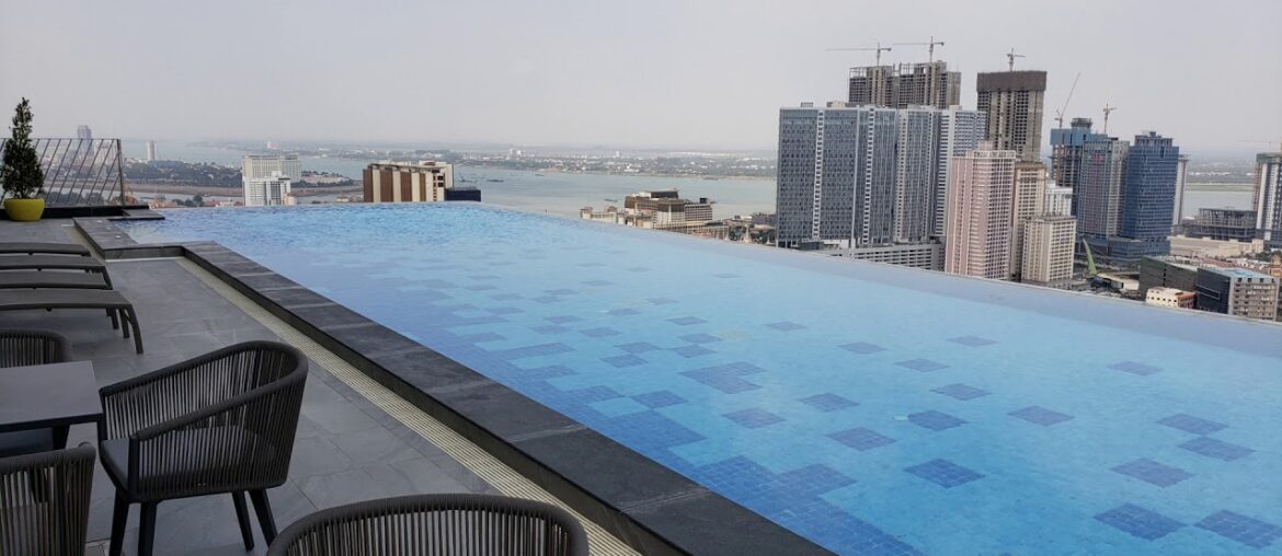 Phnom Penh First Revolving Toproof E43 Skybar of The Penthouse Residence Condo 2020. Beautiful of PP Phnom Penh First Revolving Toproof E43 Skybar of The Penthouse Residence Condo 2020. Beautiful of PP