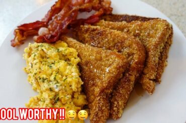 How To Make Brunch For Bae | Cap’n Crunch French Toast Recipe with Bacon and Eggs