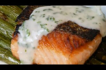 Easy + FANCY Creamy Parsley Sauce for FISH + other proteins | Velouté Mother Sauce How To Tutorial