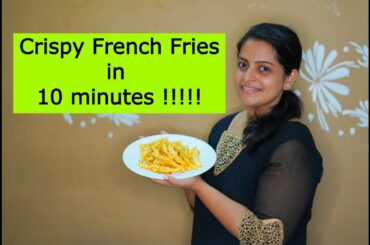 French Fries Recipe/How to Make Crispy French Fries in Malayalam/Homemade Perfect French Fries 🍟🍟🍟
