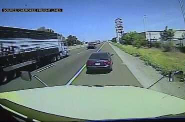 Man chugs wine from bottom of speeding truck in California