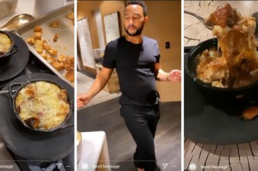 Chrissy Teigen FRENCH ONION SOUP Recipe has John Legend Dancing Around The House! #FrenchOnionSoup