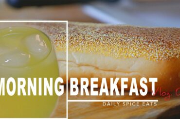 CAFE VLOG🕠| MORNING BREAKFAST RECIPES | FRENCH BAGUETTE 🥖TOAST EGG SANDWICH | DAILYSPICEEATS🌶