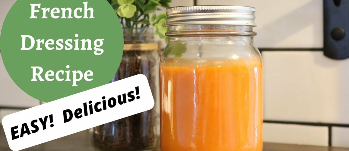 FRENCH SALAD DRESSING RECIPE / Simple Homemade Method Using Ketchup, Oil and Vinegar!