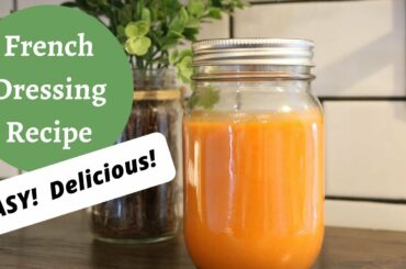 FRENCH SALAD DRESSING RECIPE / Simple Homemade Method Using Ketchup, Oil and Vinegar!
