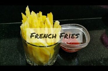 French Fries Recipe- How to make instant crispy McDonald's like fries at home? With starchy potatoes