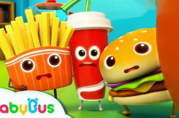 Hamburger and His Friends | Food Song | Nursery Rhymes | Kids Songs | Kids Cartoon | BabyBus