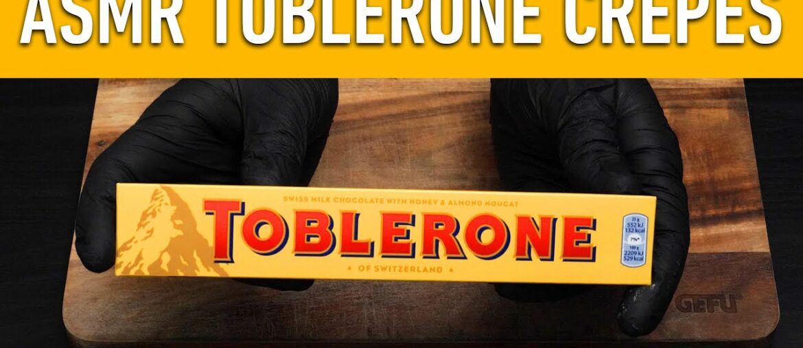 ASMR | TOBLERONE Crepe | How To Make Sweet French Crepes With Toblerone Recipe | Oddly satisfying