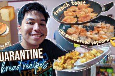 Quarantine Bread Recipes: Caramel Bread Popcorn & French Toast | AaronkimTV