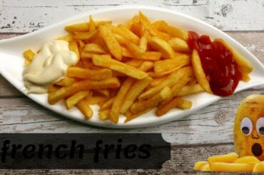 Crispy French fries Recipe - Homemade crispy fries recipe- Restaurant style french fries