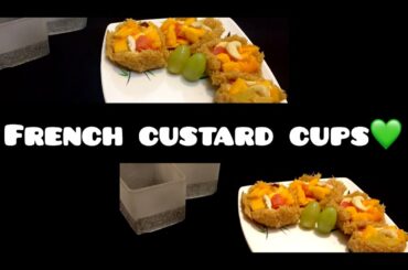 Vermicelli custard cups/French custard cups😍 || Easy desertt recipe || ♥️