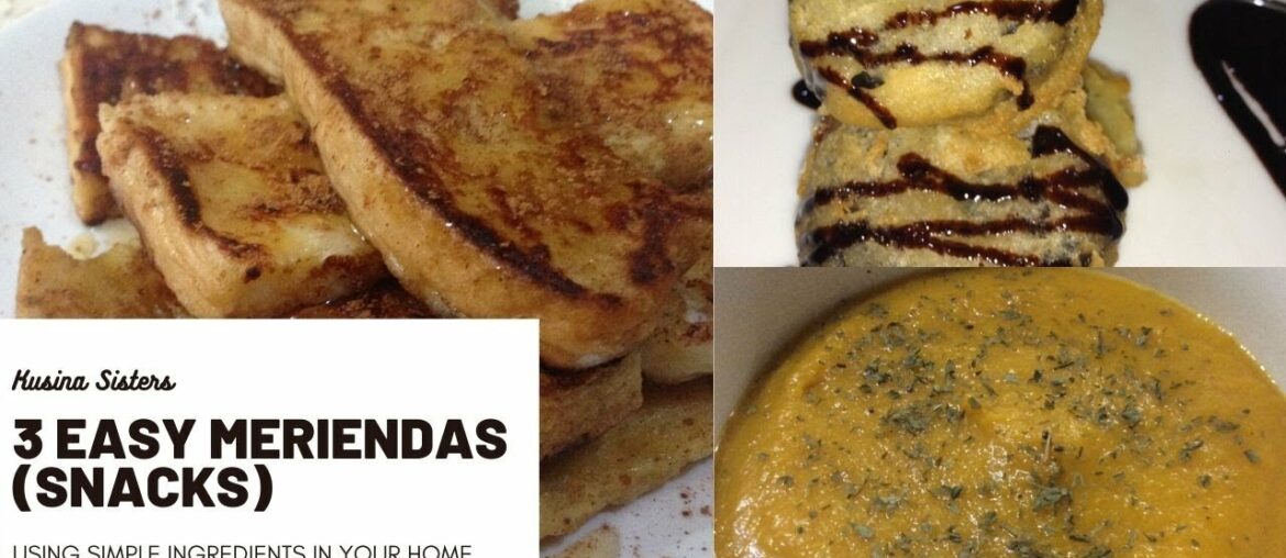 3 easy merienda recipes (FRENCH TOAST, PUMPKIN SOUP, FRIED OREO) l Kusina Sisters