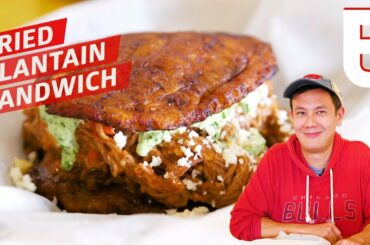The Patacón Pintón Is Made of Shredded Beef Inside Fried Plantains — Dining on a Dime Philadelphia