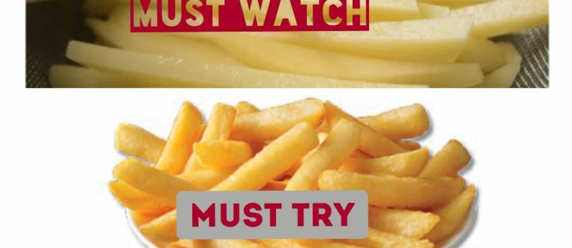 How to make crispy french fries recipe|| Homemade perfect french fries with tips👍👌