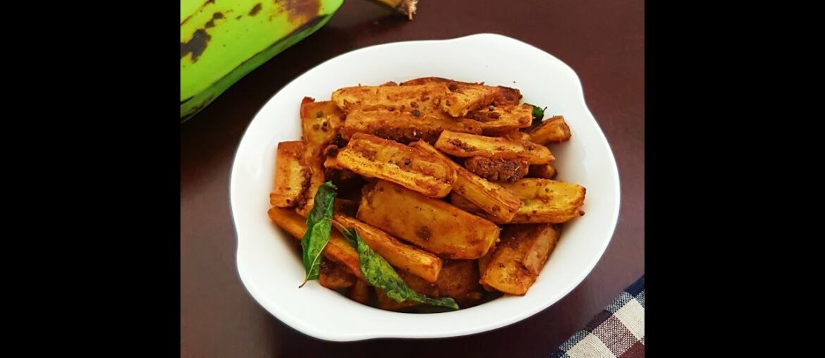 Chettinad Vazhakkai Varuval Recipe | Chettinad Raw Banana Fry