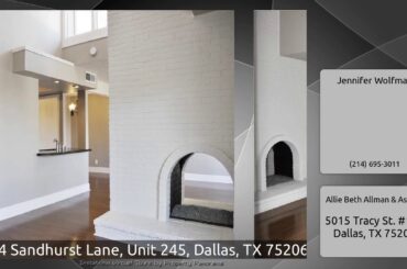 5904 Sandhurst Lane, Unit 245, Dallas, TX 75206