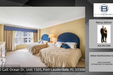 3850 Galt Ocean Dr, Unit 1505, Fort Lauderdale, FL 33308