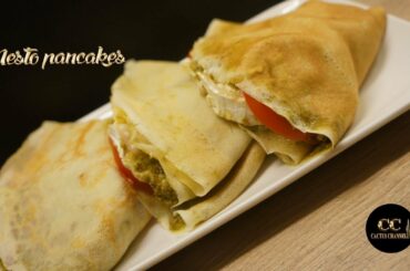 ► Pesto Tomatoes and Goat Cheese french pancakes recipe 👌 VEGETARIAN 🔥TEERRIIIIBLE !!!!