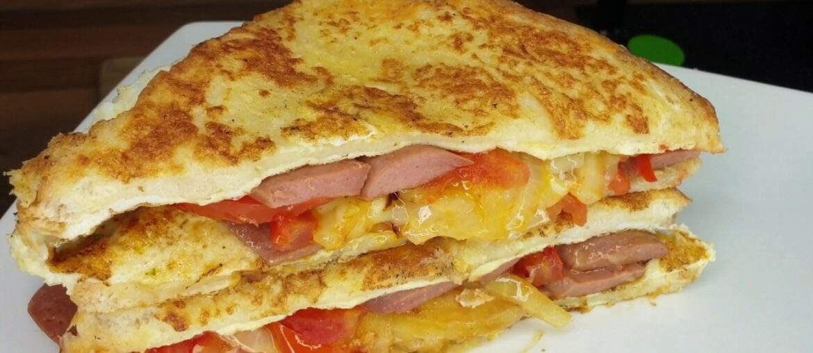 French Toast Omelette Sandwich Recipe