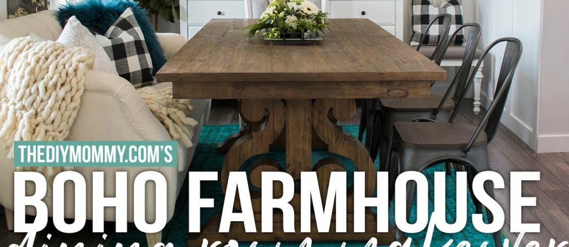 Boho Farmhouse Dining Room Reveal | Week 6 2017 Spring One Room Challenge Boho Farmhouse Dining Room Reveal | Week 6 2017 Spring One Room Challenge