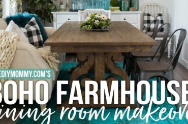 Boho Farmhouse Dining Room Reveal | Week 6 2017 Spring One Room Challenge