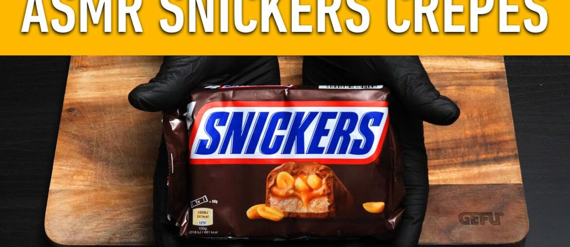 ASMR | SNICKERS Crepe | How To Make Sweet French Crepes With Snickers Recipe | Oddly satisfying ASMR | SNICKERS Crepe | How To Make Sweet French Crepes With Snickers Recipe | Oddly satisfying