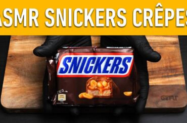 ASMR | SNICKERS Crepe | How To Make Sweet French Crepes With Snickers Recipe | Oddly satisfying
