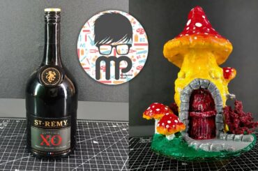 DIY | Fairy mushroom house | St Remy XO French Brandy | Cardboard