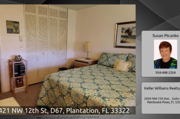 8421 NW 12th St, D67, Plantation, FL 33322