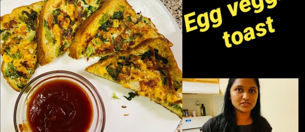 Mixed vegetables French toast || Egg veggie toast || kids Healthy breakfast recipe || Telugu vlog