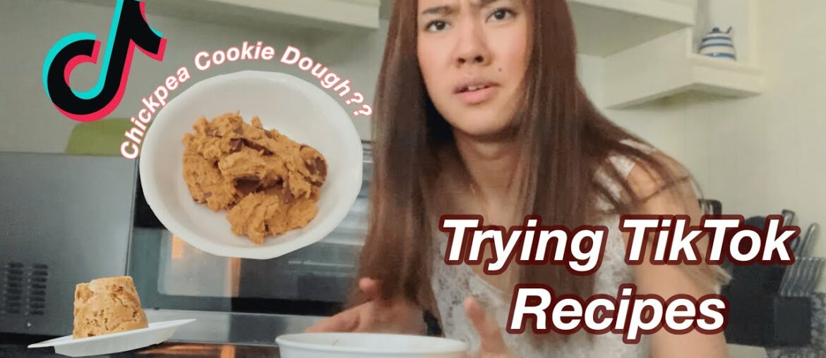 Trying TikTok Recipes! | Chickpea Cookie Dough, Mac & Cheese, French Toast ++ Trying TikTok Recipes! | Chickpea Cookie Dough, Mac & Cheese, French Toast ++