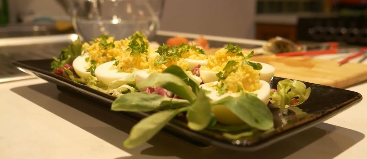 How to Make Oeufs Mimosa (French Devilled Eggs) | French Family Recipe