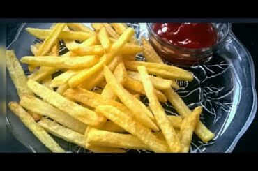 Crispy French Fries Recipe | Homemade crispy fries recipe-Restaurant style french fries