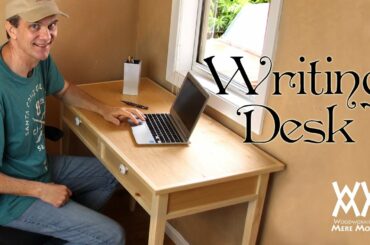 Make a quaint and charming writing desk. Free woodworking plans!
