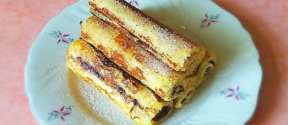 Nutella French Toast Rolls| French Toast Recipe | Bangladeshi/Indian French Toast | Indian Breakfast