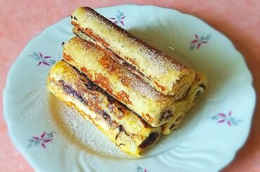 Nutella French Toast Rolls| French Toast Recipe | Bangladeshi/Indian French Toast | Indian Breakfast