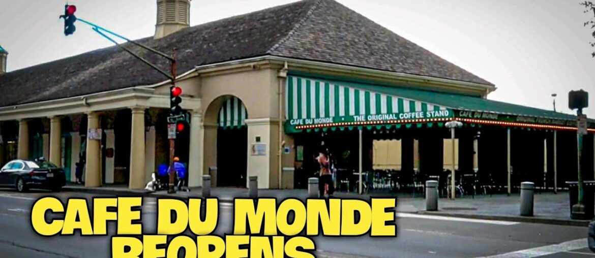 Cafe Du Monde Reopens in the French Quarter for the Phase One Reopen Plan for New Orleans Cafe Du Monde Reopens in the French Quarter for the Phase One Reopen Plan for New Orleans