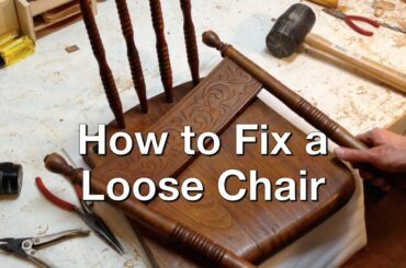 How to Repair Wooden Chair Joints