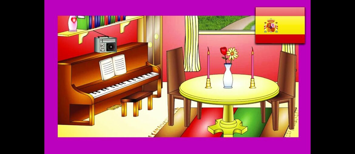 “In the Dining Room” (Spanish Lesson 14) CLIP - Comedor, Learn Español in 1 Minute, Teach