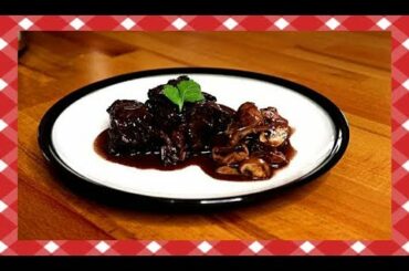 Traditional  Beef bourguignon  - French recipe for foodies