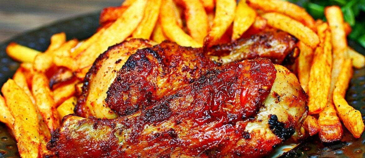 Air Fryer Fried Chicken and French Fries Recipe