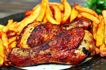 Air Fryer Fried Chicken and French Fries Recipe