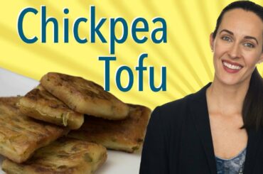 Chickpea Tofu - French Panisse Recipe Demo - Vegan Snack - Burmese Snack