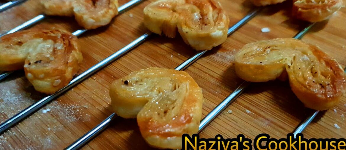 French Cookies | Palmiers | Sweet Hearts | Homemade & Easy Cookie recipe