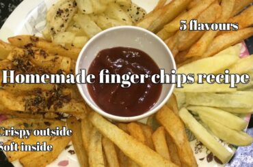 Homemade finger chips recipe | French fries in 5 flavours | by Popupbox | #Ep22