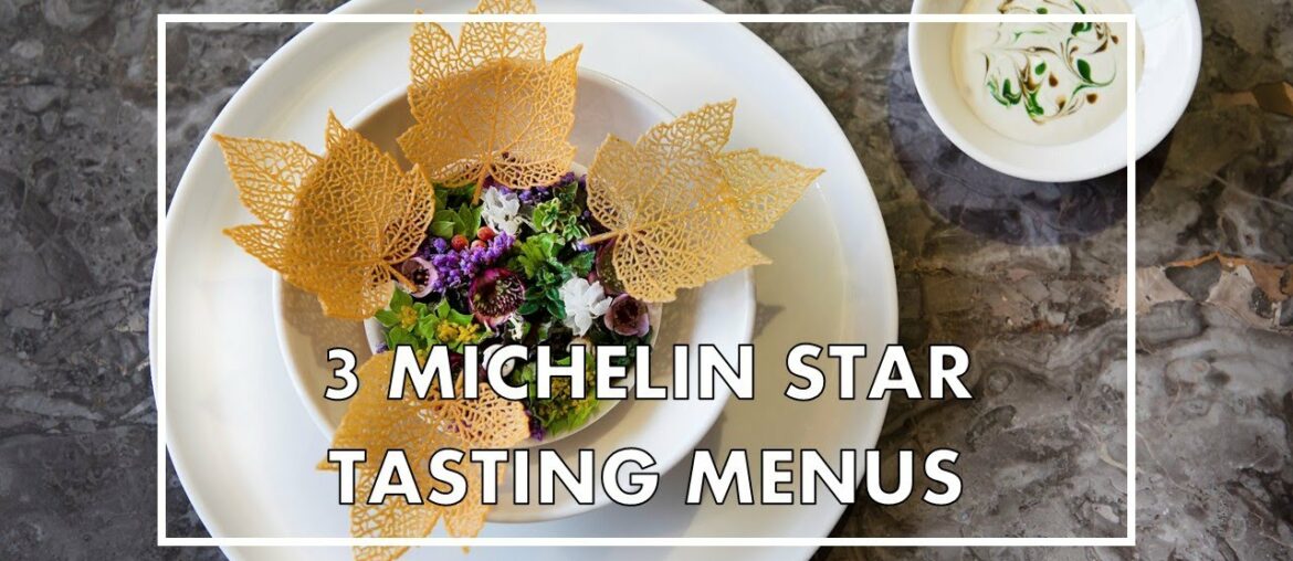 5 of the world's BEST TASTING MENUS at 3 Michelin star restaurants (full menus with explanation)