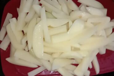 French Fries recipe in Tamil/How to do French Fries at home.....