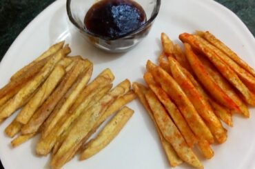 Raw banana french fries recipe / कच्चे केले से बनाये फ्रेंच फ्राइज