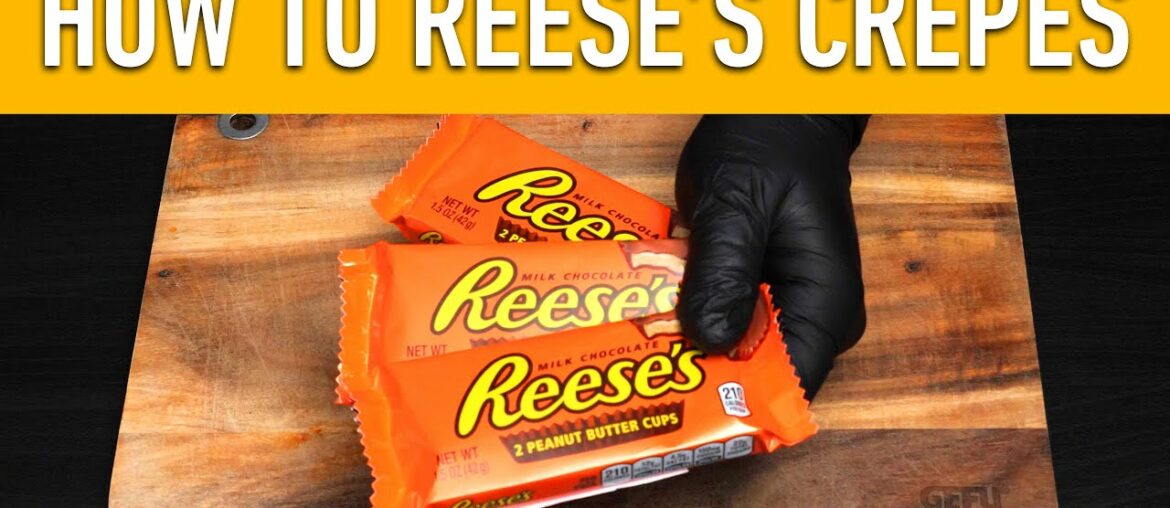 ASMR | REESE'S Crepe | How To Make Sweet French Crepes With Reese's Recipe | Oddly satisfying ASMR | REESE'S Crepe | How To Make Sweet French Crepes With Reese's Recipe | Oddly satisfying