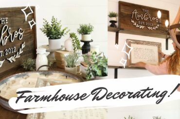 Farmhouse Dining Room Decorate #WITHME // Farmhouse Style Decorating Ideas 2020